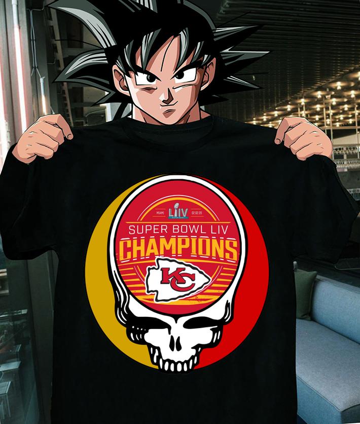 Premium Grateful Dead Mashup Super Bowl LIV Champions Kansas City Chiefs t-shirt shirt