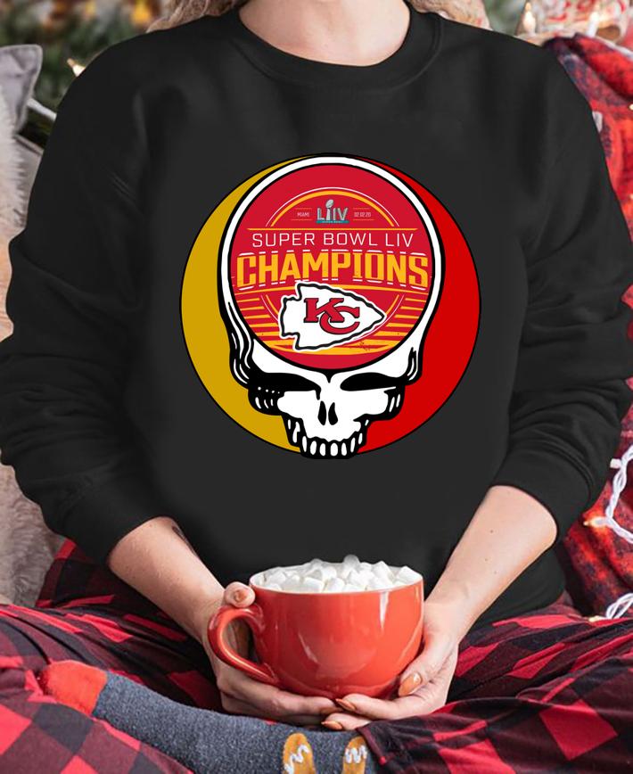 Premium Grateful Dead Mashup Super Bowl LIV Champions Kansas City Chiefs t-shirt sweatshirt