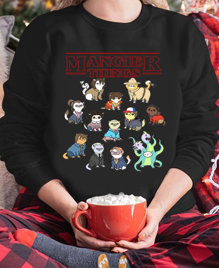 Mangier Things Cats Stranger Things t-shirt sweatshirt