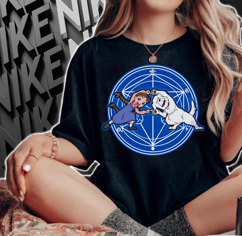 Nina And Dog Funny Fusion t-shirt woman shirt