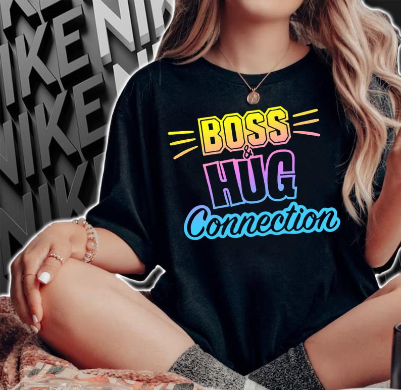 Smiley Face The Boss N Hug Connection t-shirt woman shirt