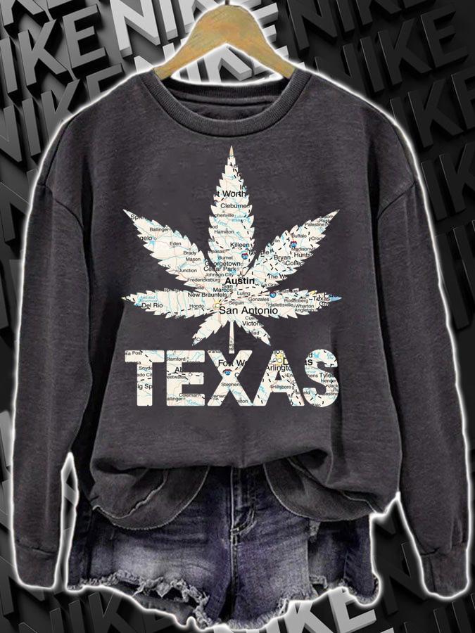 Weed Map Texas Cannabis t-shirt sweatshirt