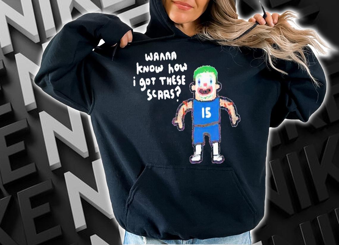 Denver Nuggets The Joker wanna know how i got these scars t-shirt hoodie