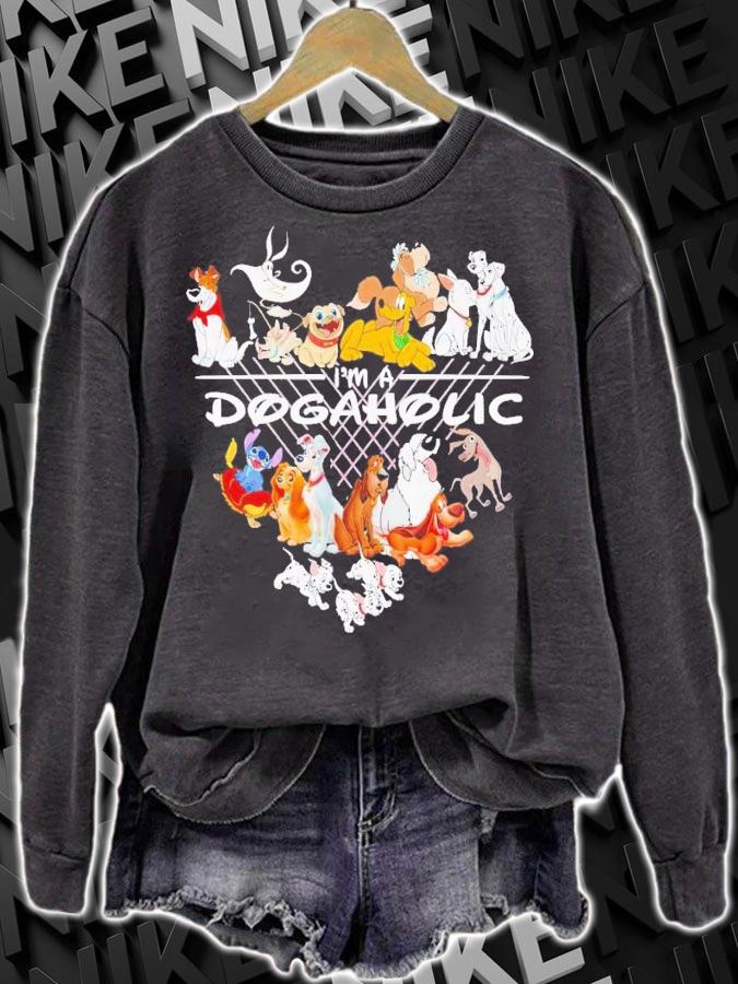 Disney I'm a dogaholic heart t-shirt sweatshirt