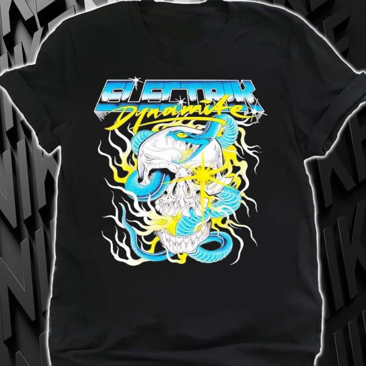 Electrik Dynamite skull snake t-shirt shirt