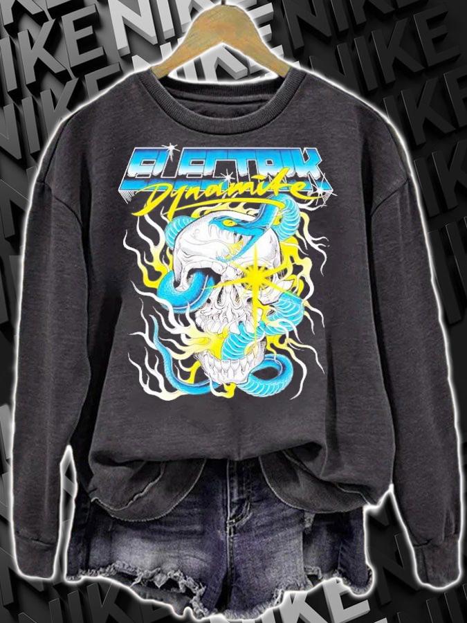 Electrik Dynamite skull snake t-shirt sweatshirt
