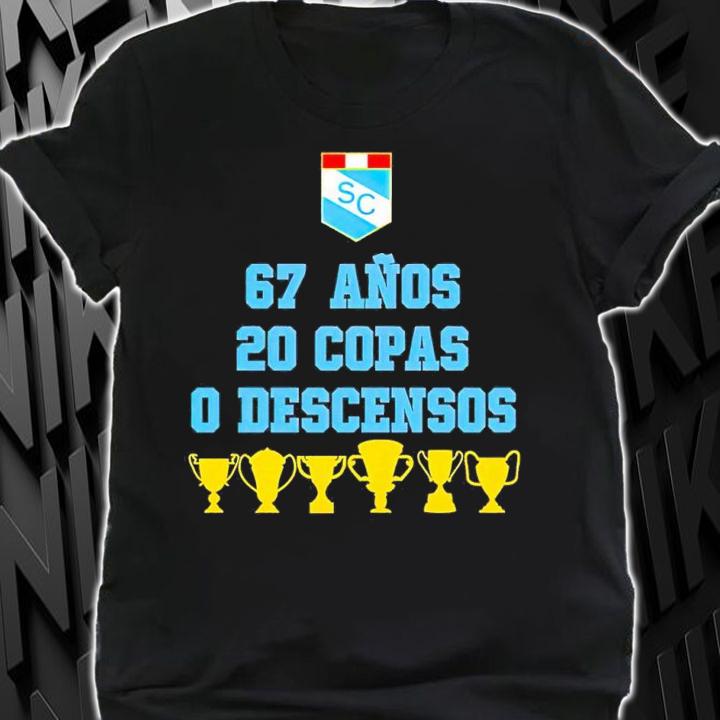 67 Anos 20 Copas 0 Descensos shirt t-shirt shirt