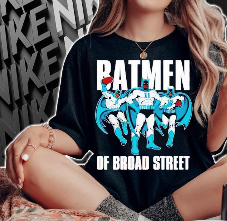 Batmen Of Broad Street Devonta Smith A.j. Brown Quez Watkins Philadelphia Eagle shirt t-shirt woman shirt