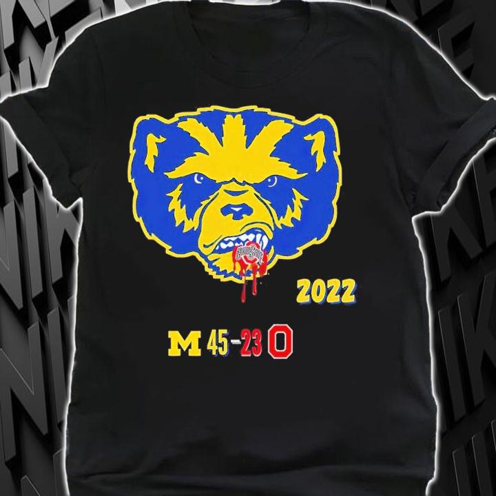 Blue Domination 2022 Michigan 45-23 Ohio State Buckeyes shirt t-shirt shirt