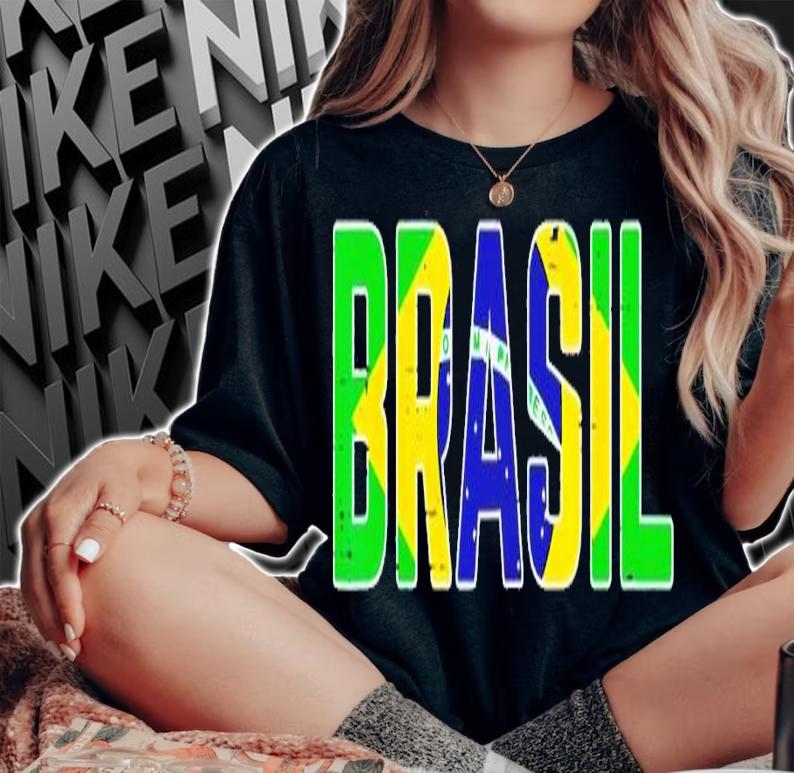 Brasil Flag Brazilian Soccer shirt t-shirt woman shirt