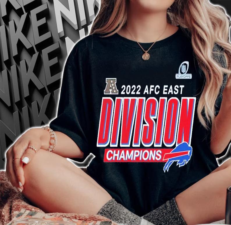 Buffalo Bills NFL 2022 AFC East Division Champions Shirt t-shirt woman shirt