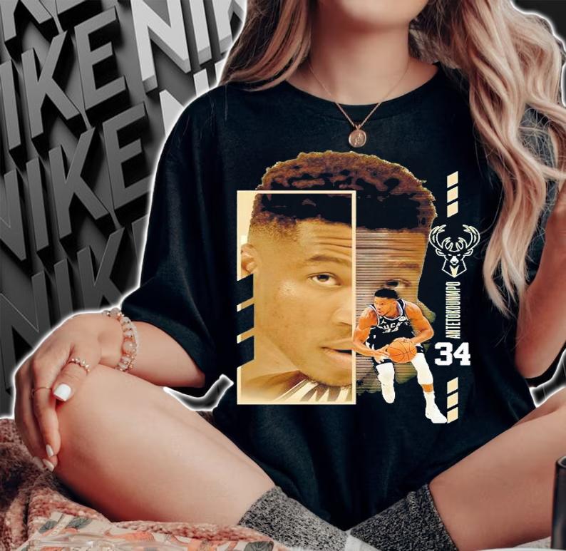 Giannis Antetokounmpo Milwaukee Bucks Jump Pass shirt t-shirt woman shirt