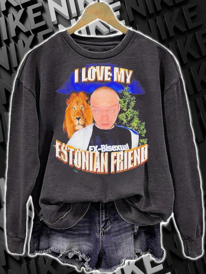 I Love My Estonian Friend Shirt t-shirt sweatshirt