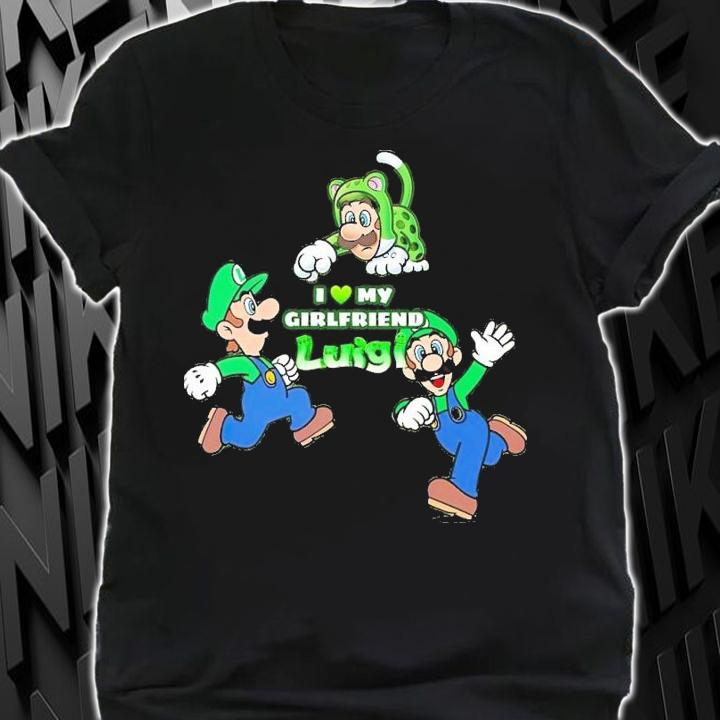 I love my girlfriend Luigi shirt t-shirt shirt