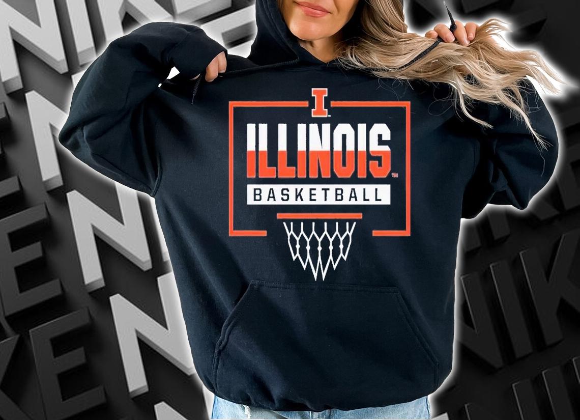 Illinois basketball backboard shirt t-shirt hoodie