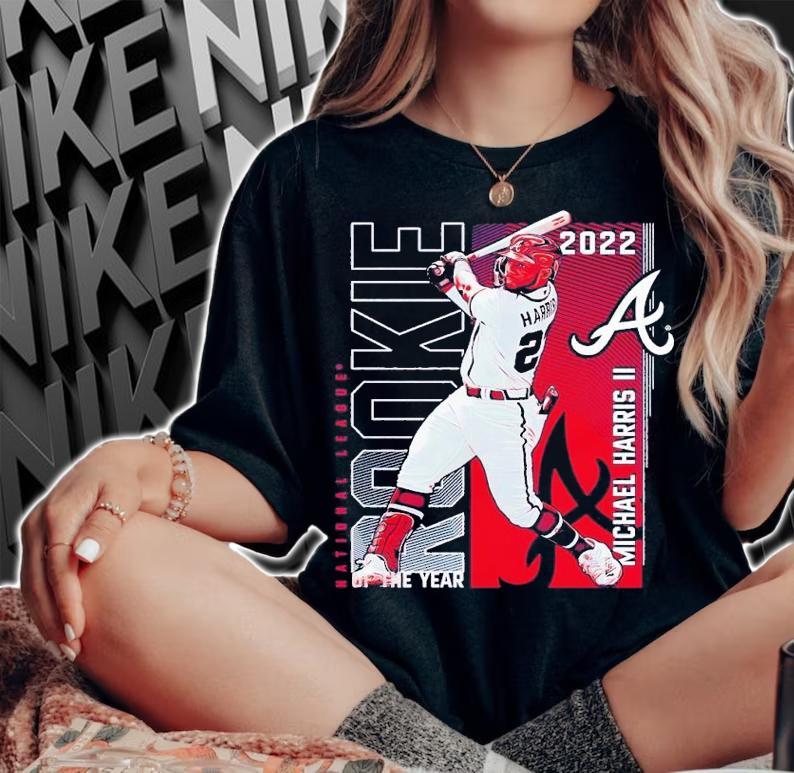 Michael Harris II Atlanta Braves 2022 NL Rookie Of The Year Shirt t-shirt woman shirt