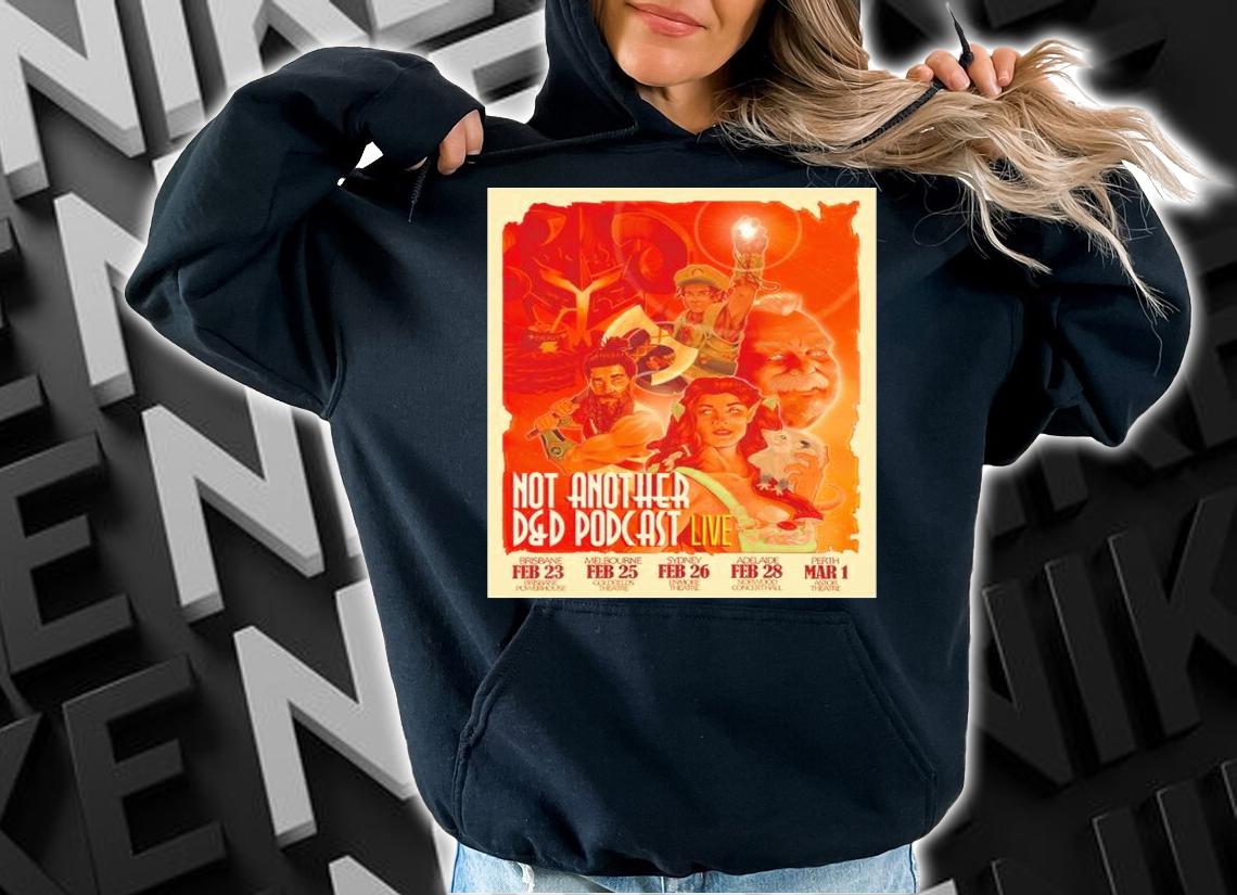 Naddpod Live Australia 2023 Not Another D&D Podcast Shirt t-shirt