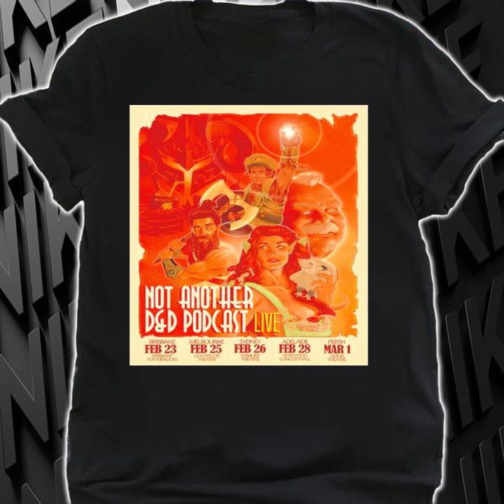 Naddpod Live Australia 2023 Not Another D&D Podcast Shirt t-shirt