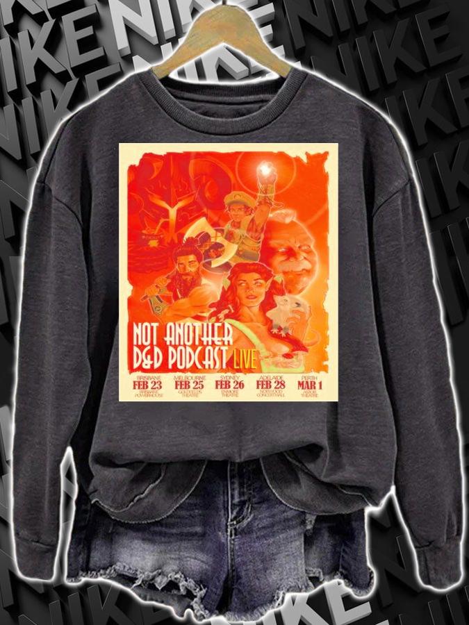 Naddpod Live Australia 2023 Not Another D&D Podcast Shirt t-shirt