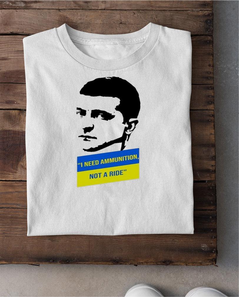 Saint Javelin I Need Ammunition President Zelensky T-Shirt t-shirt
