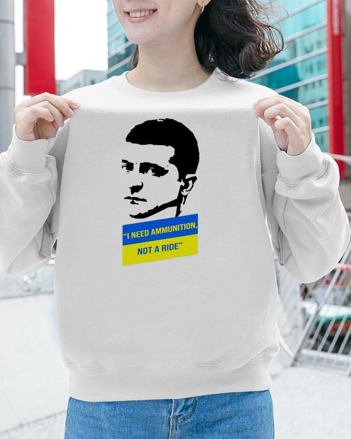 Saint Javelin I Need Ammunition President Zelensky T-Shirt t-shirt