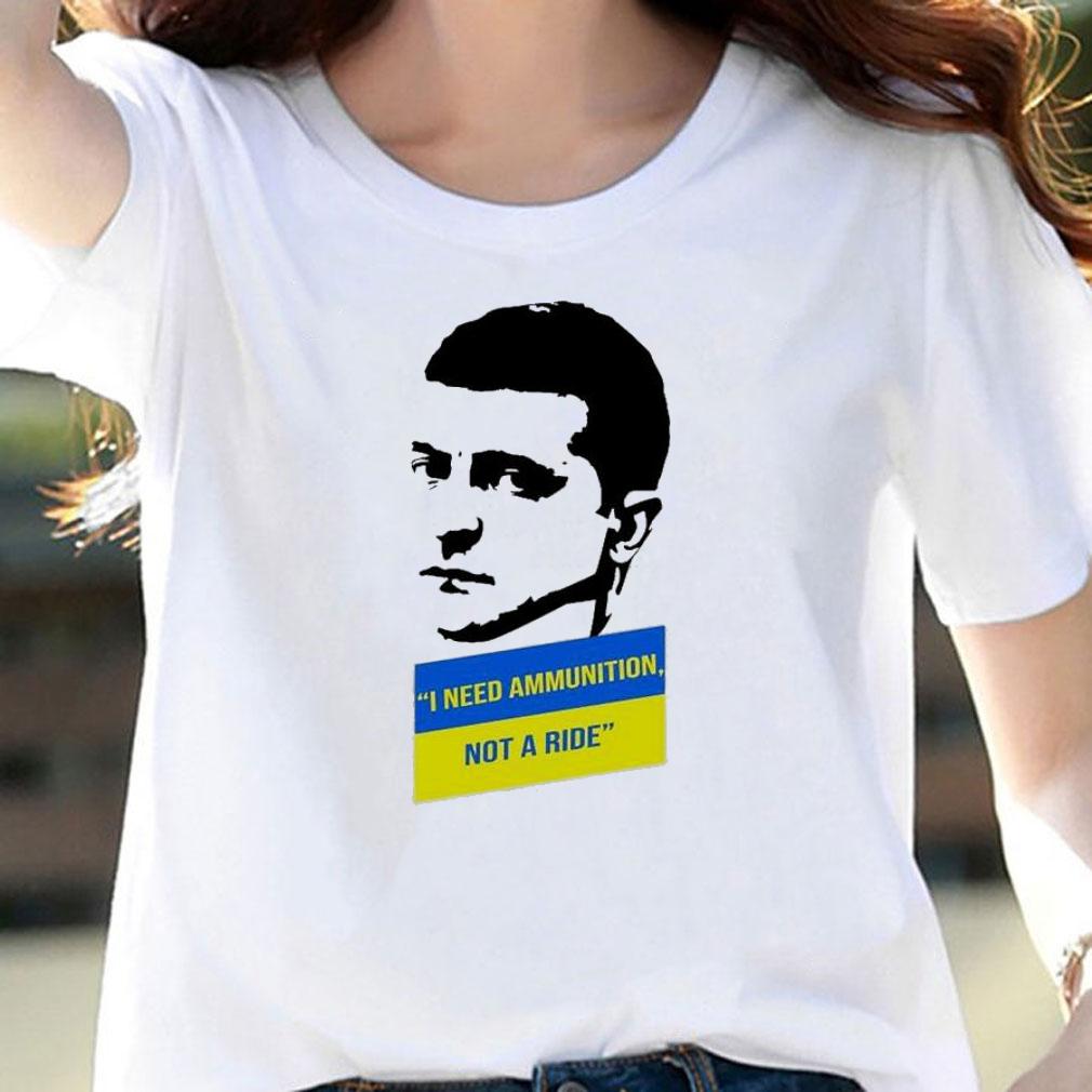 Saint Javelin I Need Ammunition President Zelensky T-Shirt t-shirt