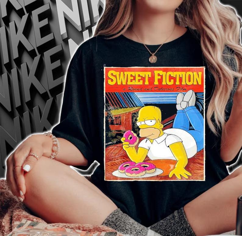 Sweet Fiction a round and delicious film shirt t-shirt