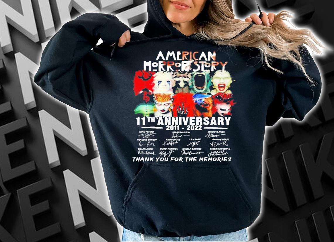 American Horror Story 11th anniversary 2011 2022 thank you for the memories shirt t-shirt