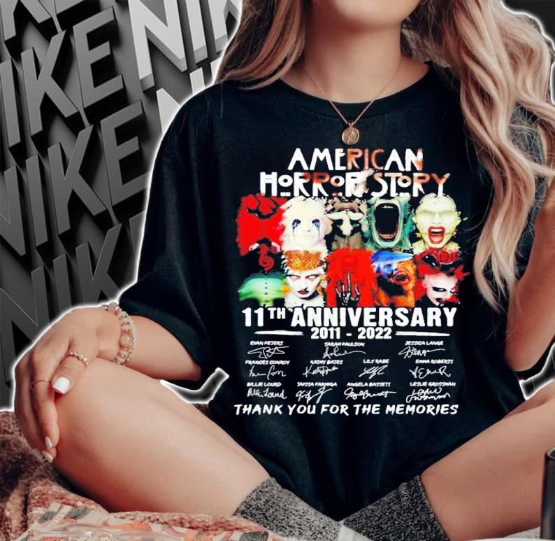 American Horror Story 11th anniversary 2011 2022 thank you for the memories shirt t-shirt