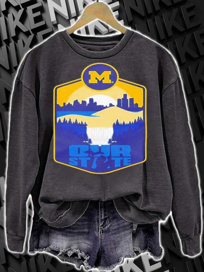 Big Ten Champs Goblue Our State Michigan Aaron Bills T-Shirt t-shirt sweatshirt
