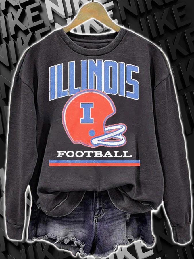 Illinois Vintage Football Helmet Shirt t-shirt sweatshirt