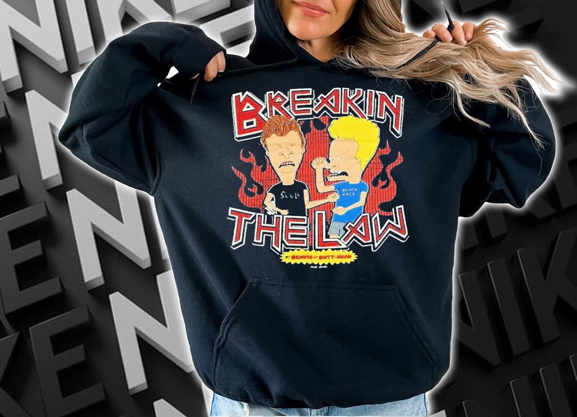 Breaking The Law Beavis And Butthead shirt t-shirt