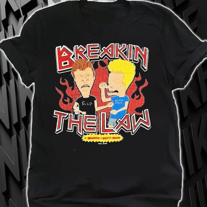 Breaking The Law Beavis And Butthead shirt t-shirt