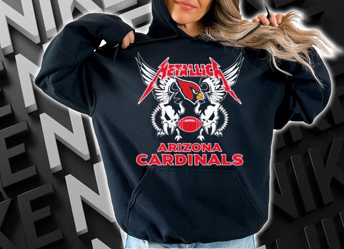 Metallica Heavy Metal Band NFL Arizona Cardinals Shirt t-shirt hoodie