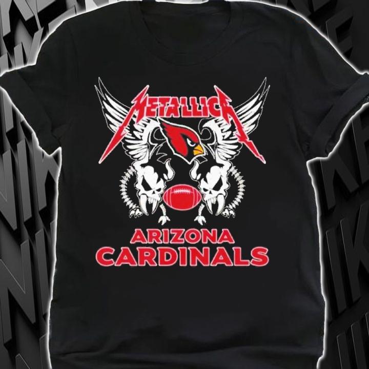 Metallica Heavy Metal Band NFL Arizona Cardinals Shirt t-shirt shirt