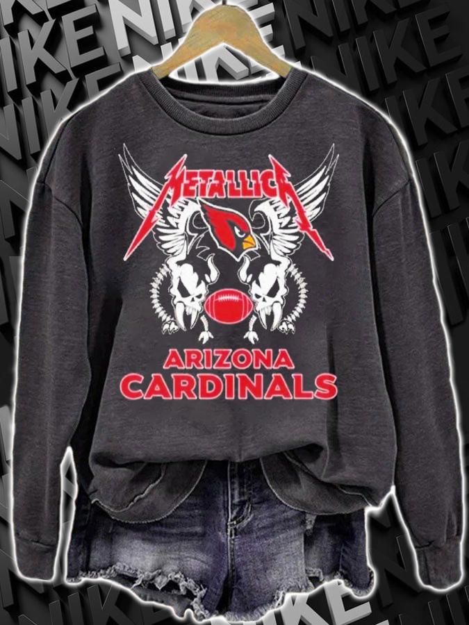 Metallica Heavy Metal Band NFL Arizona Cardinals Shirt t-shirt sweatshirt