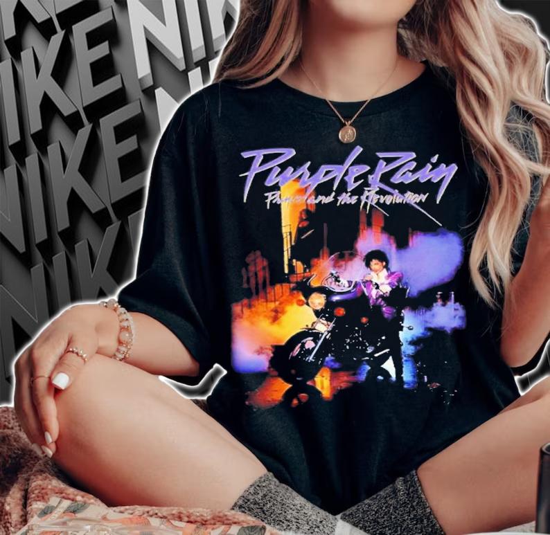 Album Purple Rain Prince 1984 Retro T-Shirt t-shirt woman shirt
