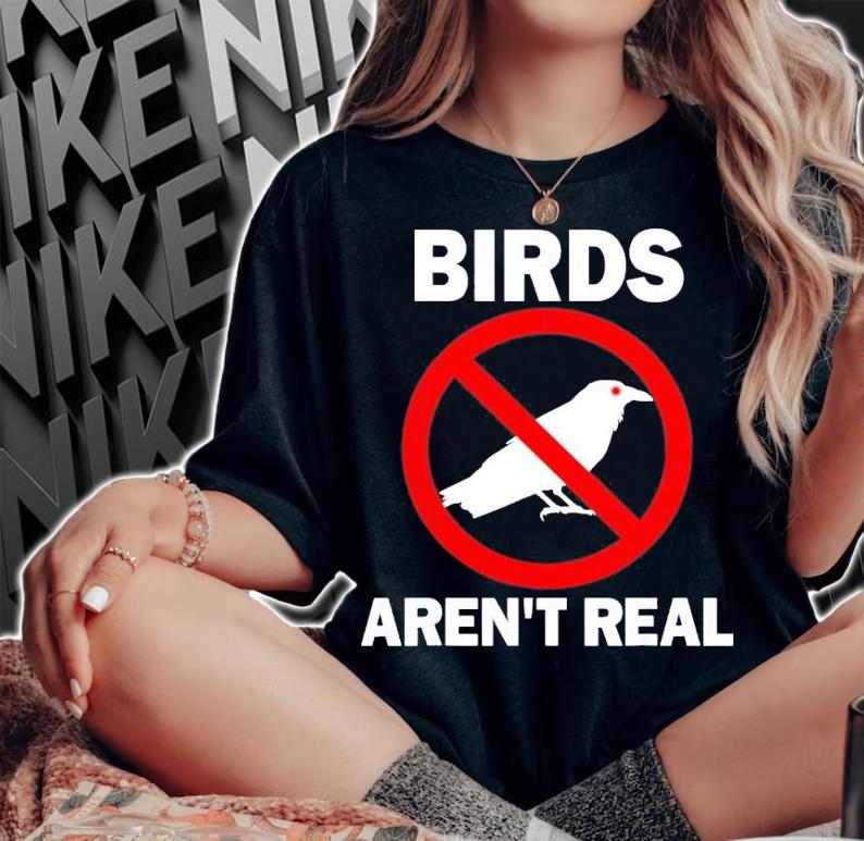 Birds Aren't Real Conspiracy Theory No Birds Aren't Real T-Shirt t-shirt