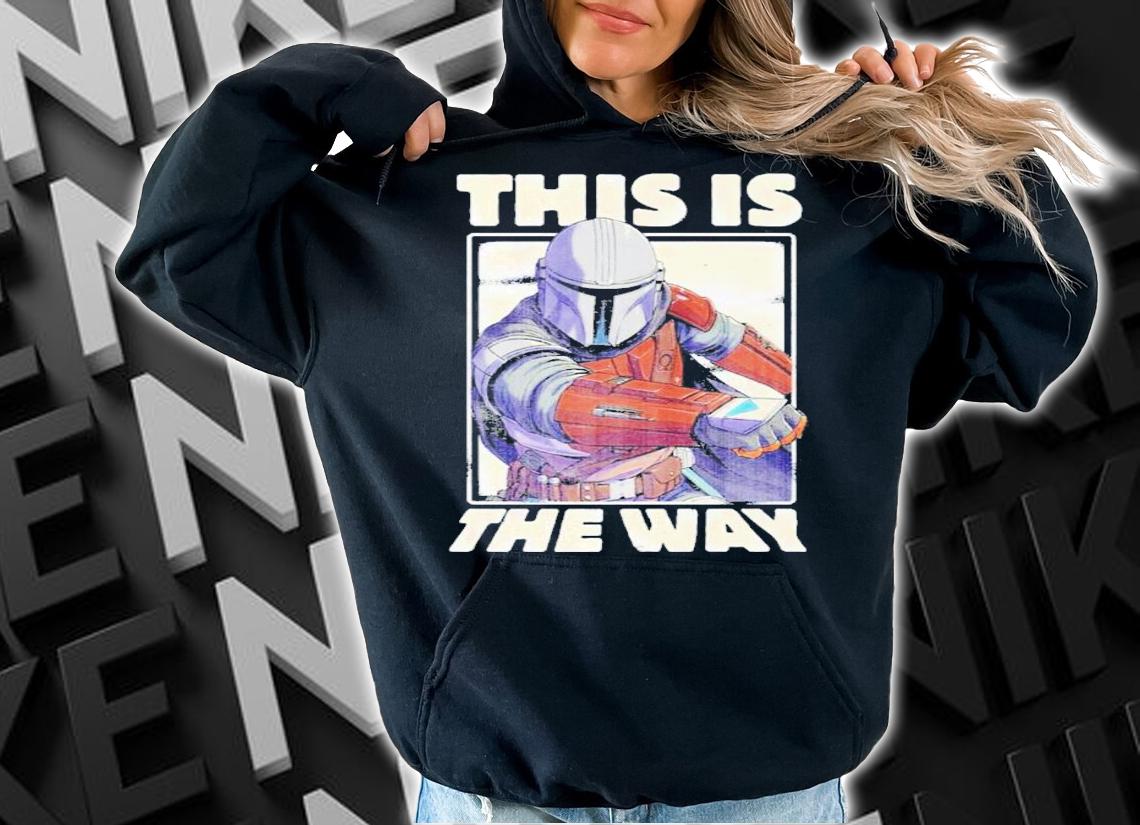 Character Star Wars The Mandalorian This Is The Way Portrait T-Shirt t-shirt hoodie