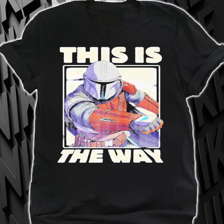 Character Star Wars The Mandalorian This Is The Way Portrait T-Shirt t-shirt shirt