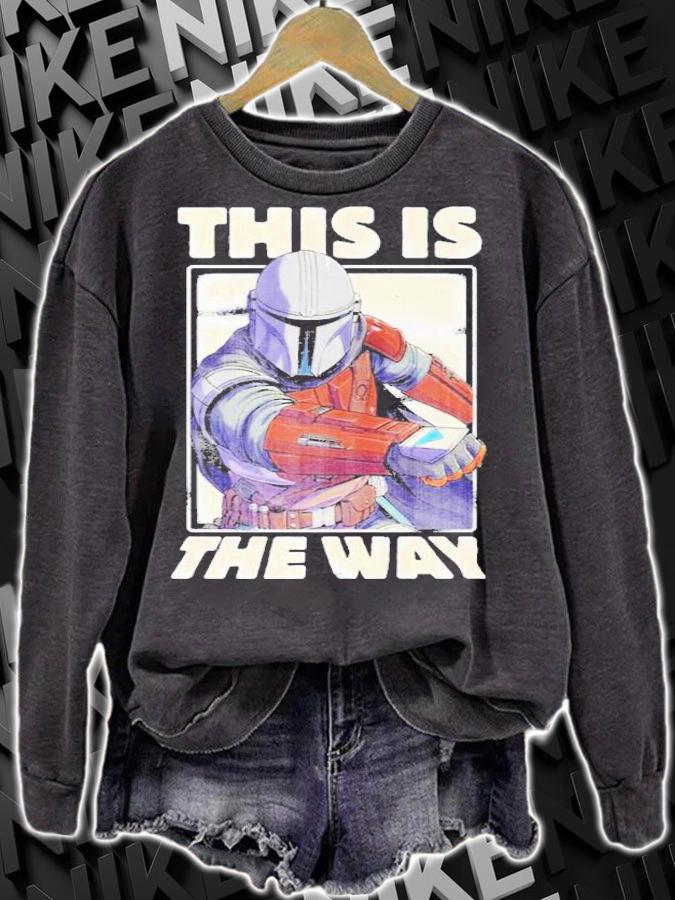 Character Star Wars The Mandalorian This Is The Way Portrait T-Shirt t-shirt sweatshirt
