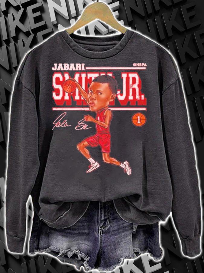 Jabari Smith Jr. Houston Cartoon Basketball Signature Shirt t-shirt