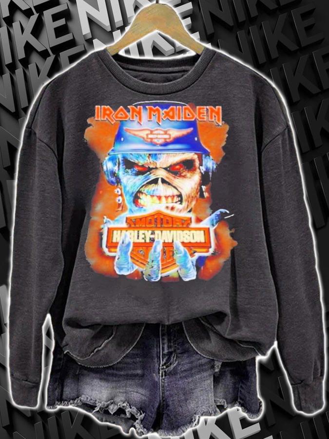 Skull Iron Maiden Motor Harley-Davidson Cycles Shirt t-shirt sweatshirt