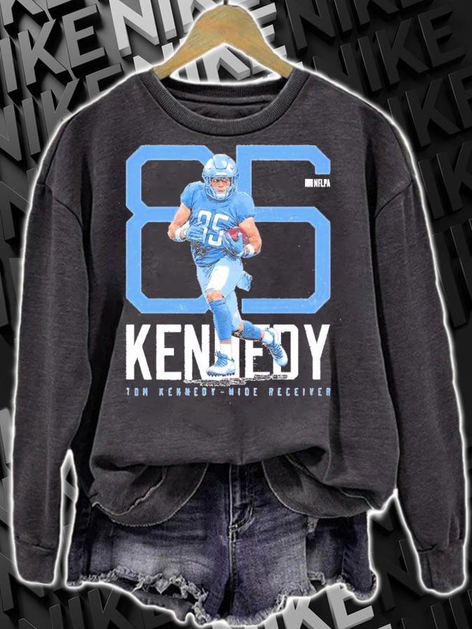Tom Kennedy Detroit Bold Number Football Shirt t-shirt