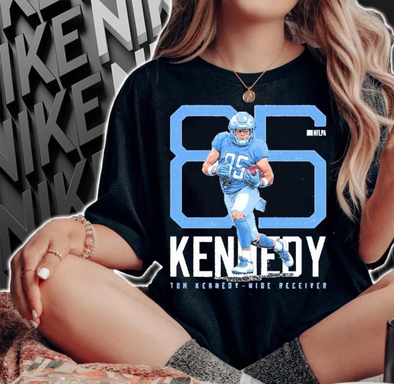 Tom Kennedy Detroit Bold Number Football Shirt t-shirt
