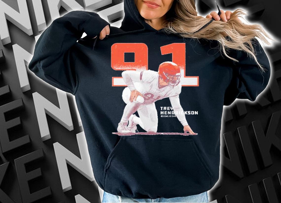 Trey Hendrickson Cincinnati Outline Football Shirt t-shirt hoodie