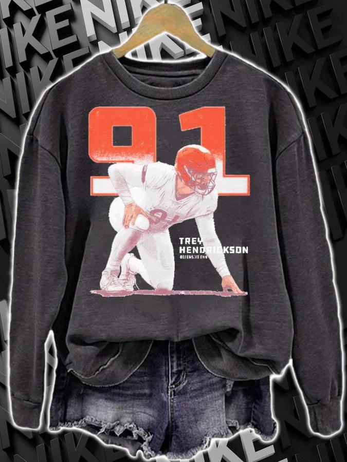 Trey Hendrickson Cincinnati Outline Football Shirt t-shirt sweatshirt