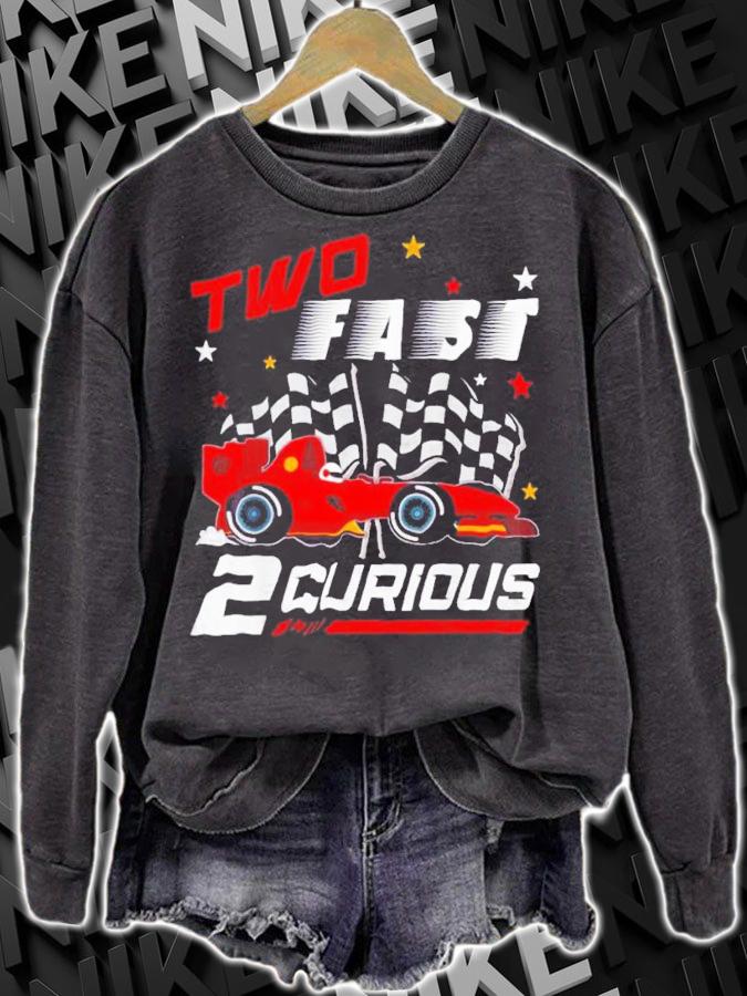 Two Fast 2 Curious Birthday Decorations 2nd Bday 2020 shirt t-shirt