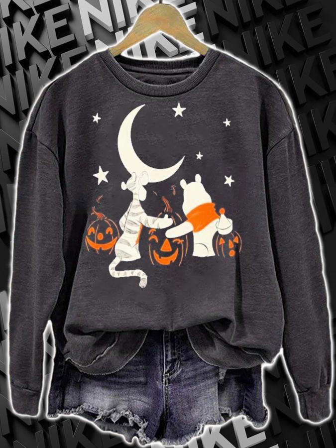 Winnie The Pooh Halloween Tigger And Pooh Pumpkins Shirt t-shirt sweatshirt