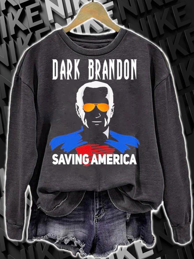 Dark Brandon Saving America Joe Biden Super Hero Meme Great Achievement Shirt t-shirt sweatshirt
